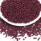 2500pcs Wine Red 4mm Pearl Beads by chuyau
