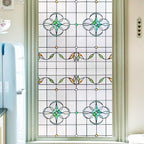 OHTMERU 3D Stained Glass Window Privacy Film, Heat Control UV Blocking Static by OHTMERU