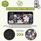 Santune 3 Pack Embroidery Kit for Beginners, Needlepoint Cross Stitch Kits for - Image 6