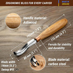 BeaverCraft, Wood Carving Bent Gouge K8a/14 0.55" - Image 2