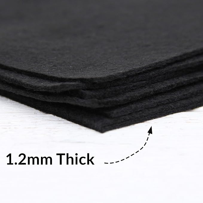 Threadart Black Premium Felt Sheets - Image 3