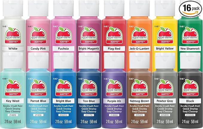 Apple Barrel, Vibrant Spectrum Collection Acrylic Craft Paint, Promoabiii by AppleBarrel
