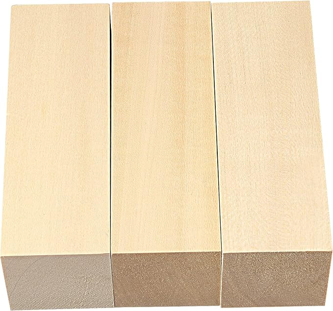 JAPCHET 12 Pieces 6 x 2 x 2 Inch Basswood Carving Blocks, Natural Unfinished - Image 4