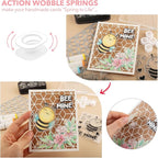BAOFALI 270Pcs/Set Mini Action Wobbles, Self-Adhesive Springs, Small Wobblers - Image 3