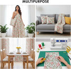 E-Tailor® Hand-Block Printed Pre-Cut Cotton Fabric Ideal - Image 4