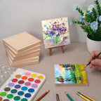 5″ X 5″ Wood Squares Wooden Blocks - Image 4