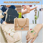 Grnheat 700 Pcs Charms Lip Gloss Keychain Making Kit - Image 7