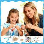 AUGSUN 189Pcs Ocean Keychain Making Kit Summer Beach DIY Keychain Craft | Under - Image 4