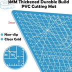 A5 Small Self Healing Cutting Mat, 8in x 6in Double Sided Thickened Sewing Mat - Image 4