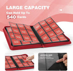 Trading Card Binder with 9 Side Loading Pocket Card Album Hold Up to 540 Cards - Image 3