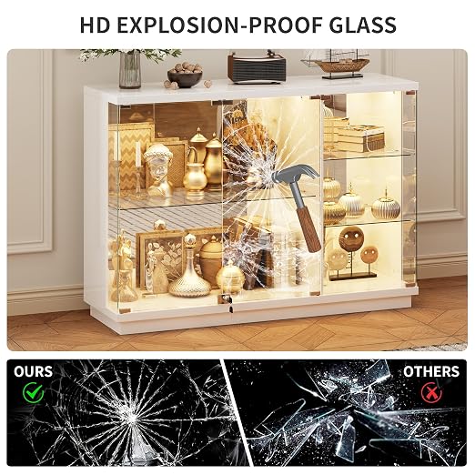 HNEBC Lockable Display Curio Cabinet - Image 8
