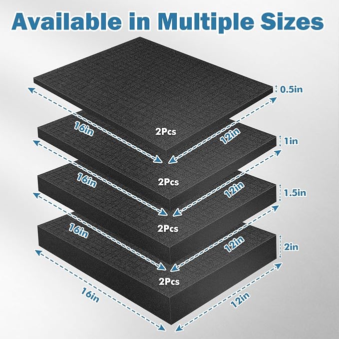 8Pcs Pick and Pluck Foam Large Size Apart Foam Insert Pre-Cubed Pick Padding - Image 2