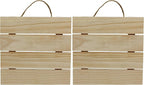 Creative Hobbies 10x10 Inch Unfinished Wood Hanging Plaque by CreativeHobbies