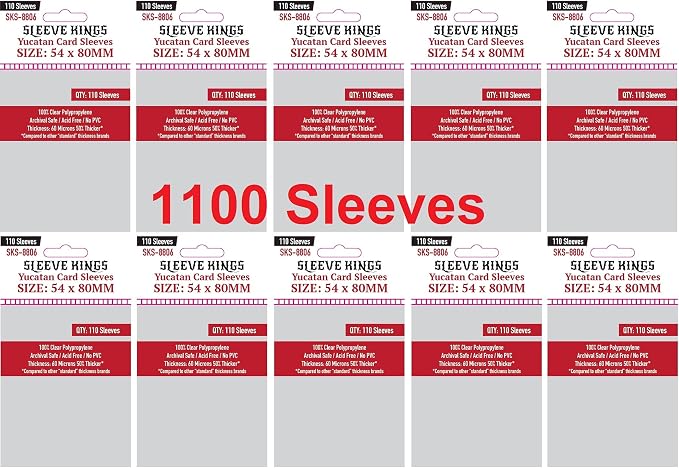 Sleeve Kings Yucatan Card Sleeves 54 X 80 mm by SleeveKings