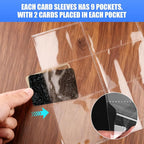65 Pack 9 Pocket Card Sleeves Binder Sheets, Trading Card Sleeves - Image 3