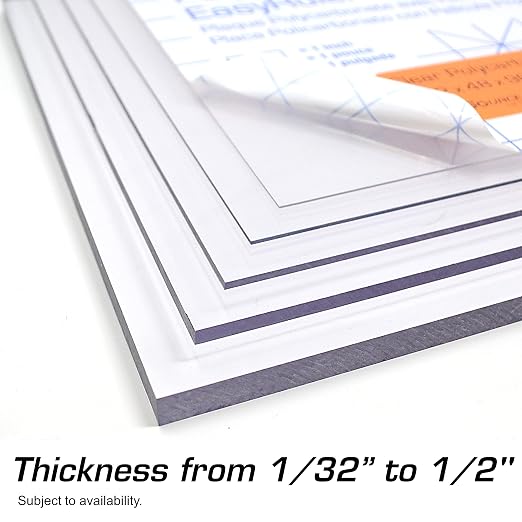 Polycarbonate Clear Plastic Sheet 12" X 24" X 0.030" Exact - Image 5