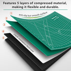 Worklion Self Healing Craft Mat: 18"x12" Rotary Cutting Mat - Image 2