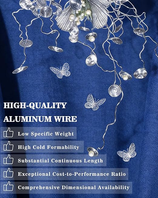 FIVEIZERO 14 Gauge Aluminum Craft Wire 164ft, Armature Wire - Image 3