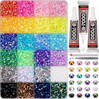 9000Pcs Rhinestones for Bedazzling, 5mm Bedazzler Kit by Worthofbest