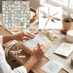 80 Pcs 3 Inch Small Nature Stencils, Reusable Flower Bird Butterfly Templates - Image 7