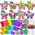 Winlyn 24 Sets Butterfly Craft Kits DIY 3D Rainbow Butterfly Ornaments by Winlyn