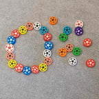 100pcs Football Polymer Clay Spacer Beads - Image 7