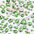 Dowarm Sew on Rhinestones 104 PCS Mixed Shapes Glass Sew on Crystals by Dowarm