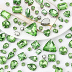 Dowarm Sew on Rhinestones 104 PCS Mixed Shapes Glass Sew on Crystals by Dowarm
