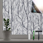 Leaf Pattern Window Tint with Installation Tools, Sun Blocking Window Tint by Dktie