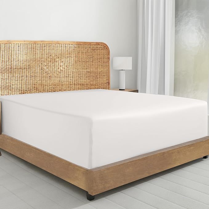 California Design Den 100% Organic Cotton Twin XL Fitted Sheet Only, Deep by CaliforniaDesignDen