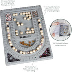 The Beadsmith Bead Board with Cover, 6 Recessed Compartments, 13.25 x 9.75 - Image 4