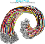 100Pcs Leather Necklace Cord - Image 2