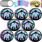 Eersida 32 Sets Christmas Nativity Suncatchers Craft Kit DIY Christianity by Eersida