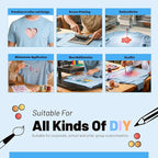 Joyclub 5 PCS Unisex Sublimation Blanks Bulk Polyester T Shirts - Image 7