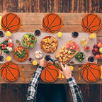 96Pieces Basketball Tableware Set Sport Party Disposable Plates Napkins Fork - Image 5