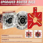 Router Circle Cutting Jig for DeWalt/Bosch/Milwaukee Compact Routers – 4 in 1 - Image 2