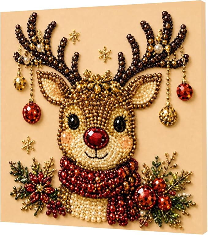 POETRYDRAW Christmas Decor Santa Portrait Pearl Art Kit - Image 2