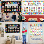 Photo Display Bulletin Board Kit Welcome Back to School Search Adventure - Image 6