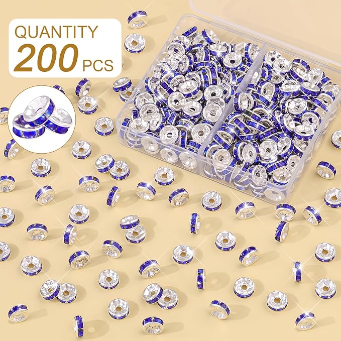 TINKRSTUFF 200 pcs 8mm Spacer Beads - Image 2