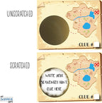 Make Your Own DIY Treasure Map Scavenger Hunt Scratch Off ScratchNotes 20 Pack - Image 6