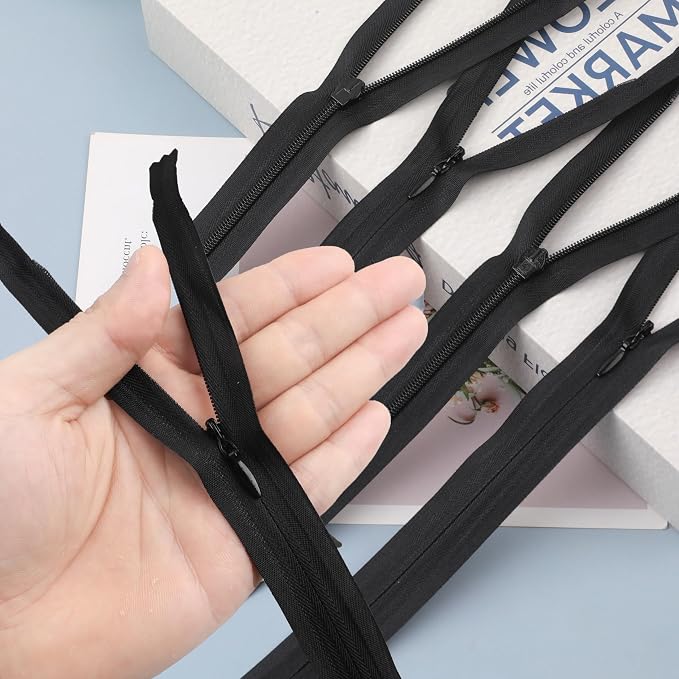 YAKA 20pcs Black Nylon Invisible Zippers Tailor Sewing Tools Garment - Image 6