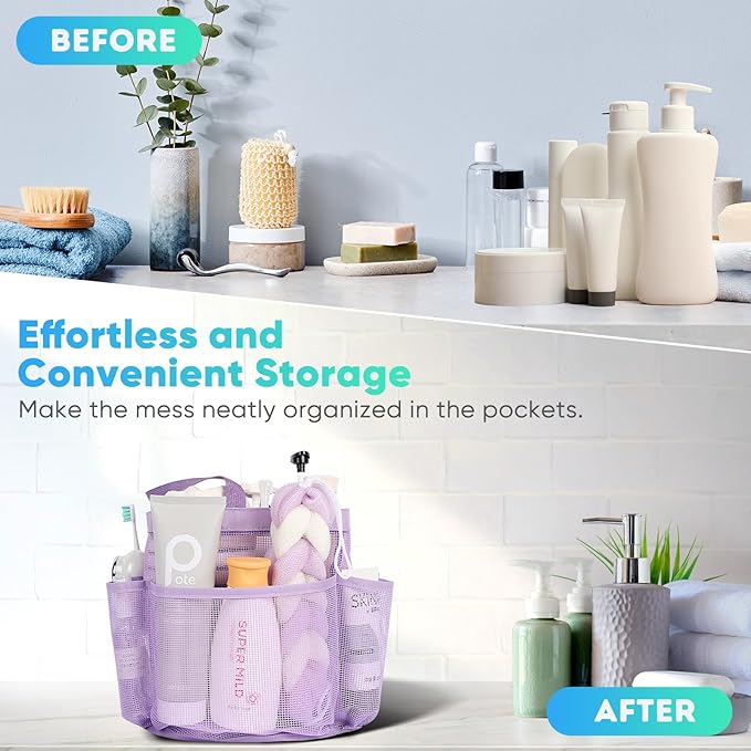 EUDELE Mesh Shower Caddy Portable - Image 7