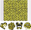Tintnut Yellow Leopard Permanent Vinyl Spots Adhesive Vinyl 8 Pcs 12x10in | by Tintnut