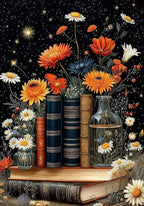 Book Flower Diamond Art Kits for Adults, DIY 5D Diamond Painting Kits for by RYMILIE