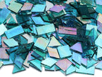 Lanyani Iridescent Mosaic Glass Tiles 200 Pieces Bulk Stained Glass Tile - Image 2