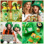 300Pcs St. Patrick’s Day Foam Stickers, Self-Adhesive Lucky Shamrock Clover - Image 5