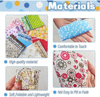 150Pcs 4" x 4" Cotton Craft Fabric Bundle Squares, Squares Sheets Patchwork - Image 3