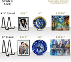 6 Inch Metal Square Picture Frame Easel Stands - Image 8