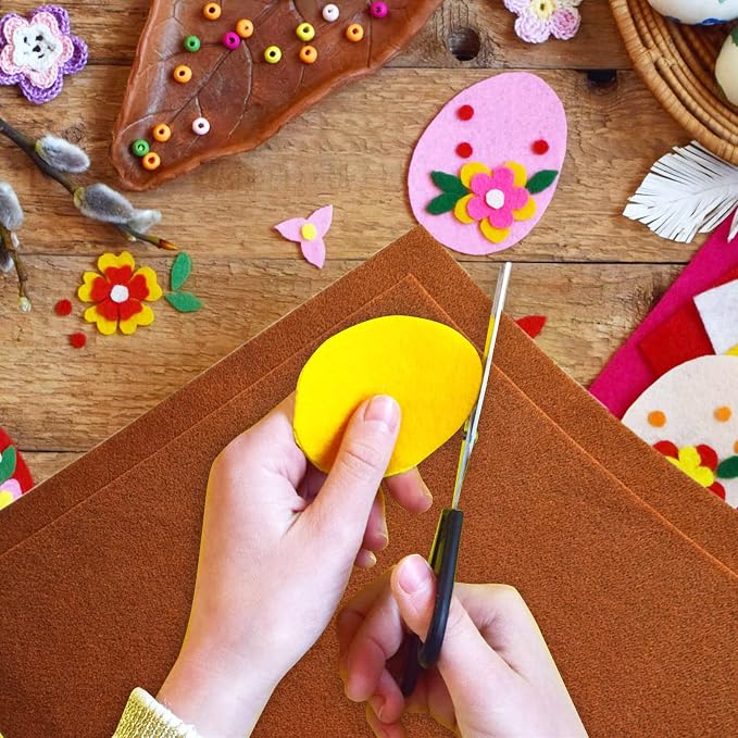Jtnohx Color Felt, Soft Felt Sheets, 1.4mm Thick 8"x12" Handicraft Felt Fabrics - Image 5