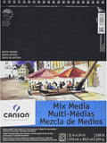 Canson Artist Series Mixed Media Paper, Wirebound Pad, 9x12 inches, 20 Sheets by Unknown